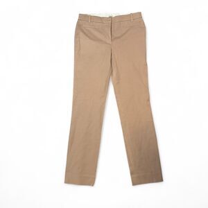 J.Crew Stretch Chino Pants Womens 6R Tan Khaki NWT Straight Leg